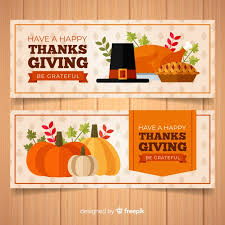 Flaticon, the largest database of free vector icons. Free Vector Happy Thanksgiving Day Banner Set With Food And Pumpkins
