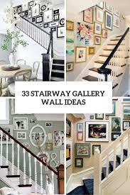Pictures of decorated staircase walls. 33 Stairway Gallery Wall Ideas To Get You Inspired Shelterness