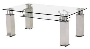 Our custom legs and table bases are crafted in illinois to heirloom quality standards. Clear Glass Coffee Table With Aluminium Legs Homegenies