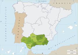 División político administrativa de la república de panamá, provincia de colón, por distritos año: Mapa De Andalucia Fisico Y Politico Para Imprimir Y Estudiar