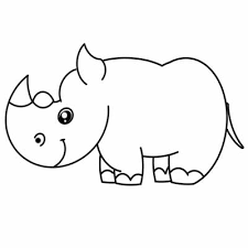 The spruce / miguel co these thanksgiving coloring pages can be printed off in minutes, making them a quick activ. Cute Rhino Coloring Page Free Printable For Kids