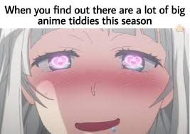Big Anime Tiddies For Everyone Animemes Click to find the best results for anime tiddies models for your 3d printer. big anime tiddies for everyone animemes