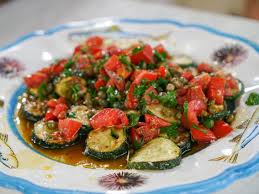 Pan Fried Zucchini With Anchovy Vinaigrette Recipe Food Network Recipes Pan Fried Zucchini Zucchini Fries
