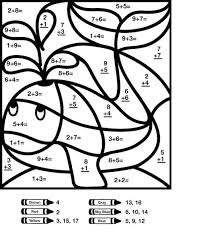 Funny design for a second grade student or teacher of a 2nd grade class. Kindergarten Addition Colouring Worksheets Novocom Top