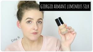 Giorgio armani luminous silk foundation 18 ml/0.6 fl oz shade 8. Day 6 Giorgio Armani Luminous Silk Foundation Review 10 Days Of Foundation Youtube