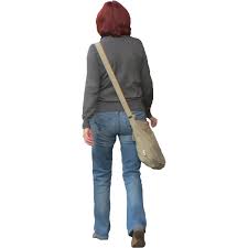 Woman Walking Away Arsitektur