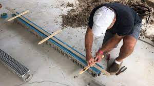 Simple and fast steps to cut remove concrete.apple drainsdrainage contractorsw. Drainage How To Install Channel Drain Attaching To Gutter Pipe Source 1 Drainage Review Youtube