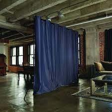 Roomdividersnow Premium Heavyweight Room Divider Curtain 8ft Tall X 15ft Wide Harbor Blue Walmart Com In 2021 Freestanding Room Divider Fabric Room Dividers Hanging Room Dividers
