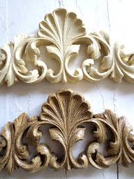 Shabby Chic Victorian Carved Crest Furniture Appliques Wood Resin Flexible Paintable Stainable Shabby Chic Diy Furniture Appliques Shabby Chic Homes