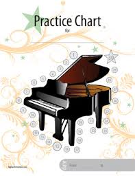 non calendar based music practice chart piano picture