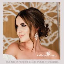 Statement Floral Hoop Earrings Pearls Flower Bridal Wedding in Rose Gold,  Gold or Silver Finish STYLE: Phyllis