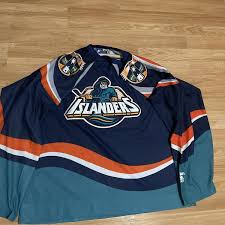 Really good quality islanders jersey. Starter New York Islanders Fisherman Nhl Hockey Jersey Xl Blank Blue Vintage Sidelineswap