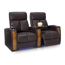 Seatcraft Seville Home Theater Seating Leather Power Recline With Soundshaker In Arm Storage Base Home Theater Seating Home Theater Furniture Theater Seating