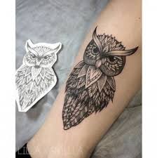 Die beliebtesten artikel in tattoos. Oberschenkel Tattoo Eule Mandala Tattoo Oberschenkel Von Kittusca Auf Leg Mandala