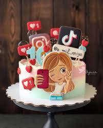 15 Social Media Cake Ideas Cake Girl Cakes Birthday Cake Girls