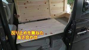 車中泊キット 軽キャンピングカーの自作キットを作るlv1 エブリイワゴン用をとりあえず完成品させてみた diyの棚の簡単な作り方や木材選び 強度を解説 カミヤ先生の家具教室ブロ グ キャンピングカー 車中泊 車