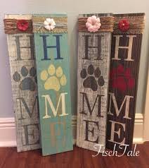 Paw Print Home Sign Rustic Paw Sign Paw Print Sign Home Etsy Diy Signs Wooden Crafts Wood Crafts