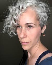 This short layered curly hair style is another example of a great way to manage your curly hair. Edgy Gray Haircuts These Aren T The Gray Hairstyles Your Grandma Wore It S Rosy