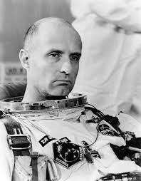 Astronaut Tom Stafford suits up for the original Gemini 6 launch attempt