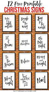 12 Free Printable Christmas Signs Cheap And Inexpensive Way To Decorate For Chris Christmas Signs Diy Free Christmas Printables Free Printable Christmas Signs