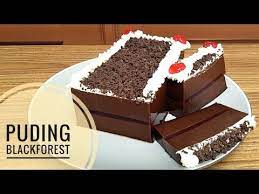 Resep puding buah mangga ini segar dan cocok untuk buat buka puasa. Resep Puding Blackforest Youtube