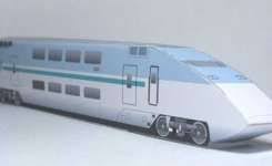 Japan Railway E1 Max Bullet Train Papercraft Model
