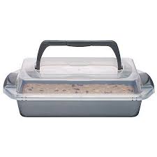 Fill your cart with color today! Wilton Bake It Better Oblong Non Stick Brownie Pan With Lid 9 X 13 Inch Baking Pan With Carry Handle Walmart Com Cake Pans Best Pans Cake Pan Sizes