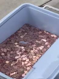 When a man dumped 80,000 pennies on a virginia family's front lawn as a final child support payment, avery sanford and her mother turned what appeared to be a spiteful gesture into a loving one. Dad Pays Final Child Support With Pennies Daughter Donates It To Domestic Abuse Victims Wset