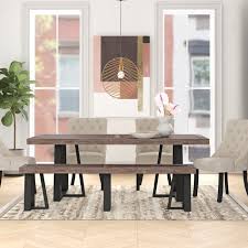Modern Rustic Interiors Stephen 6 Piece Dining Set Reviews Wayfair Dining Table Solid Wood Dining Table Solid Wood Dining Set
