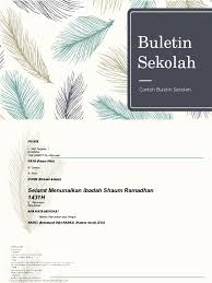 Dan ingat gan, catet atau simpen link bokep. Contoh Buletin Sekolah