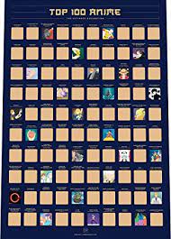 To admire this awesome bucket list scratch poster. Amazon Com 100 Anime Scratch Off Poster Top Japanese Animation Of All Time Bucket List 16 5 X 23 4 Posters Prints