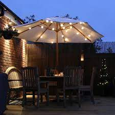 Summer Party Lights Perfect For Bbq S Garden Get Togethers Patio Umbrella Lights Outdoor Umbrella Lights Parasol Lights