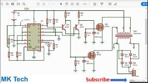It can be used to power very light loads like night lamps and cordless telephones, but can be modified into a powerful. Tl494 Inverter Circuit From 12v To 220v Dc To Ac Youtube