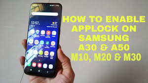 How To Enable Applock On Samsung A50 M10 M20 M30 And A30 Youtube