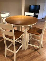 Copeland axis dining table w/ 8 chairs. Round Dining Table Set For 4 Barely Used Ebay