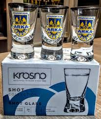 In 8 (57.14%) matches played away team was total goals (team and opponent) over 2.5 goals. Arka Gdynia Kieliszki Shot Glasses Breweriana