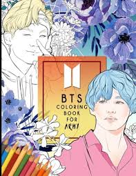 Check out our bts coloring pages selection for the very best in unique or custom, handmade pieces from our prints shops. Bts Colorinng Book For Army Beautifully Hand Drawn Kpop Coloring Pages Of Bts For Relaxation Stress Relief And Creative Expression By Kpop Ftw Books