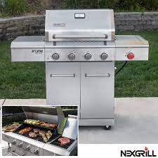 350 x 350 jpeg 22 кб. Nexgrill Deluxe 4 Burner Stainless Steel Gas Barbecue Side Burner Cover Costco Uk