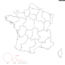 Karte der regionen frankreichs französische version: Diffusion Des Nachnamen Chopin Karte Zum Namen Frankreich