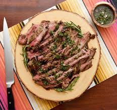 Flank steak is a tough but flavorful steak from the belly section of the cow. Video Grilled Flank Steak With Chimichurri Recipe Henry Ford Livewell