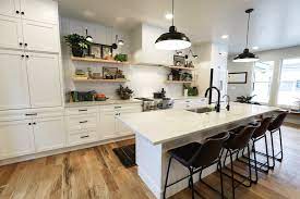 Kitchen cabinets more information modern farmhouse kitchen, with white cabinets and black hardware, and farmhouse style accents from carver junk company and magnolia hearth and hand. The 17 Hottest Kitchen Cabinet Trends For 2020