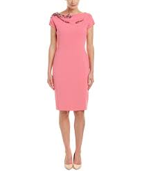 Escada Sheath Dress In Pink Modesens Dresses Sheath Dress Fashion Design
