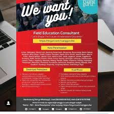Info lowongan kerja di area magelang. Lowongan Besar Besaran Field Education Consultant Ruangguru Penempatan Se Indonesia April 2019 Serangid