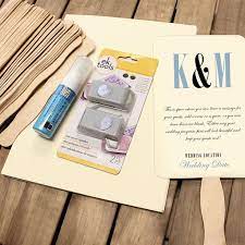 Wedding Program Fan Kit Cool Color Choices At Craftysticks Com Diy Wedding Fans Wedding Fans Wedding Program Fans Diy Wedding Fans