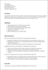 The main function of a cover letter is to provide the following information to employers. Professional Head Chef Templates Myperfectresume