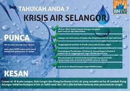 Krisis air di klang 1998 krisis air lembah kelang 1998 merujuk kepada krisis yang berlaku di malaysia pada bulan februari 1998 apabila tiga empangan air di lembah kelang iaitu empangan klang gates, empangan batu dan empangan semenyih mengalami tahap penurunan air yang serius disebabkan fenomena el nino. Punca Krisis Air Di Selangor 1 Lau Chin Kok åˆ˜æŒ¯å›½ Facebook