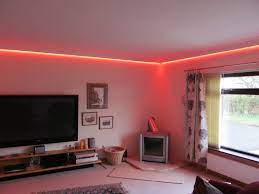 Bedrooms typically only have one ceiling connection. Ceiling Coving Lighting Led Lighting Bedroom Led Color Changing Lights Colored Ceiling