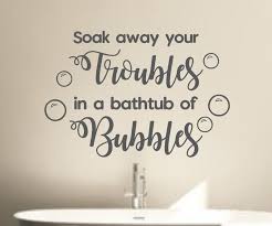 Alicia keys quote, bathroom wall decor, washroom wall sticker, bathroom picture. Bathroom Wall Decal Soak Away Your Troubles Bathroom Wall Etsy In 2021 Bathroom Wall Decals Bathtub Decor Bathroom Decals