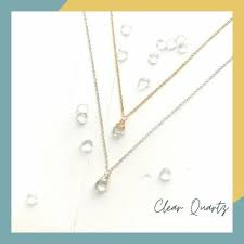 Sagittarius Birthstone Necklace14k Gold Filled Clear Quartz Birthstones Clear Quartz Quartz