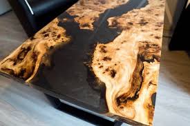 River Black Metallic Epoxy Coffee Table In 2020 Epoxy Custom Coffee Table Resin Table